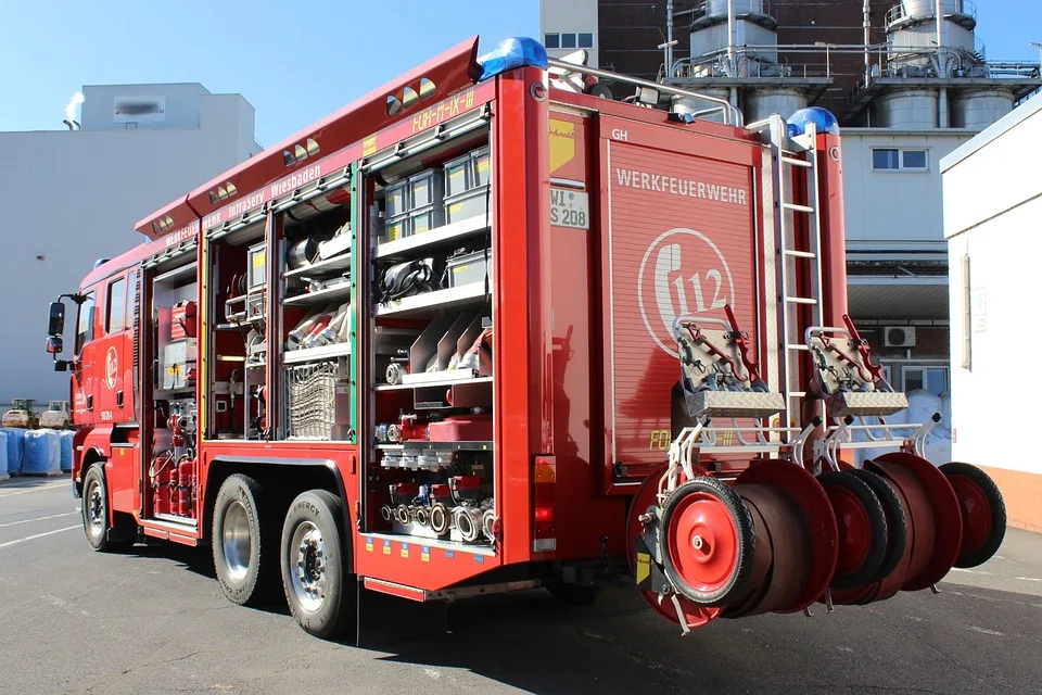 Brand auf Firmengelände der Fa. Weig: Feuerwehr schnell im Einsatz